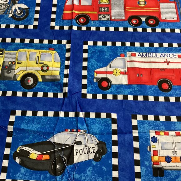 Quilt top and Assorted Boys fabrics - Picture 2 of 11